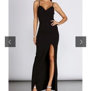 Windsor Sasha Formal High Slit Wrap Dress